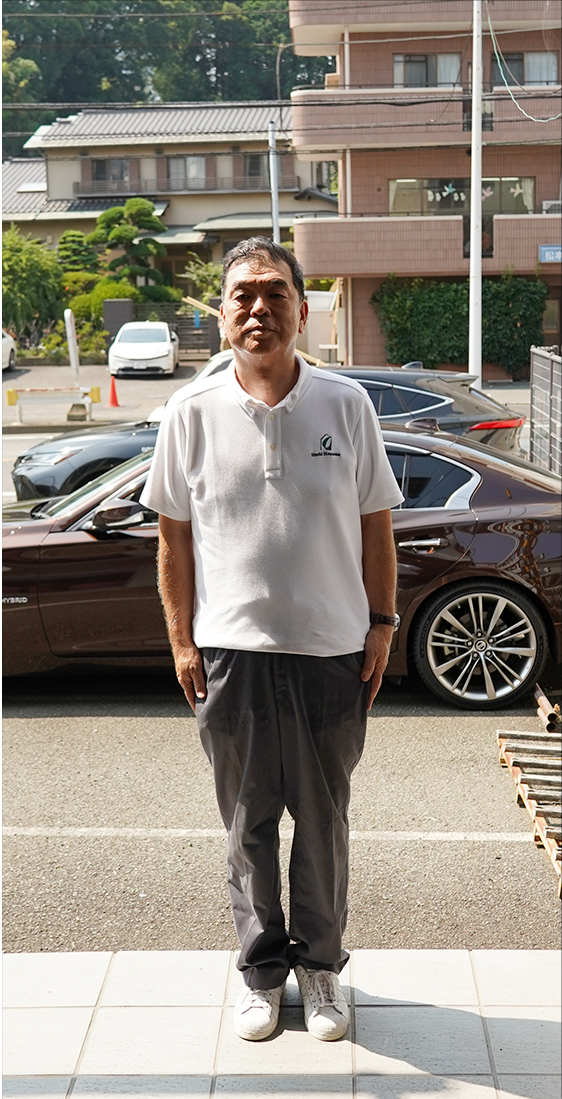室外側1mに人が立っている状態